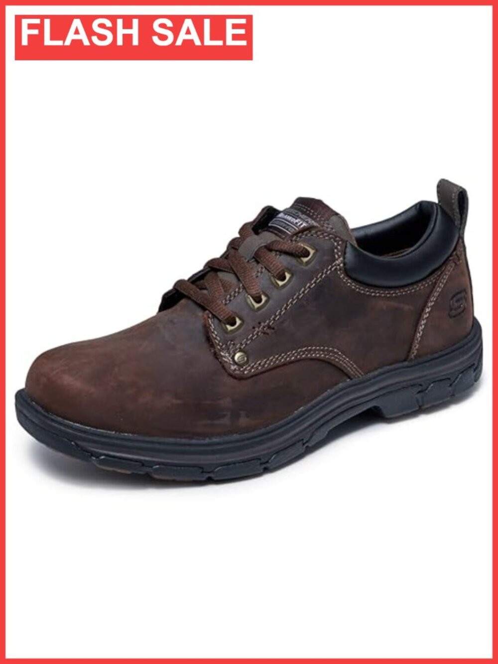 Men's Smooth Oiled Leather Oxford Dress Shoe Gel Memory Foam